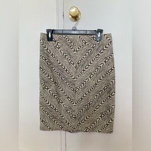 Animal print pencil skirt from Anthropologie